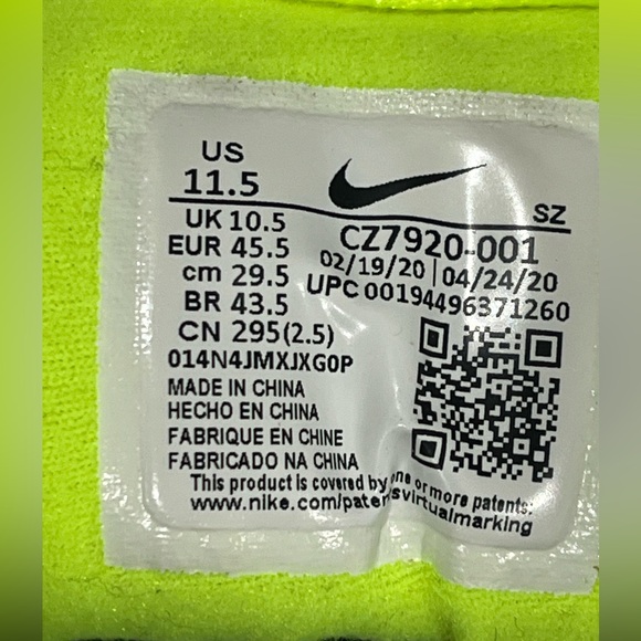 Nike Men's Air Max 1 "Hyper Size 11.5 CZ7920-001 - Picture 15 of 15